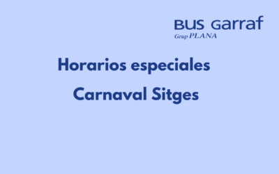Horario especial Carnaval Sitges